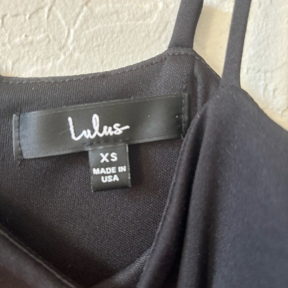 Lulus Spoonful Of Sass Black Ruffled Bodycon Mini Dress XS Cocktail Wedding - Picture 10 of 10